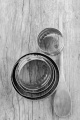 used baking utensils on old rustic wood