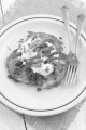 boxty, irish pancake with sour cream, bacon and parsley