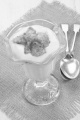 fresh yoghurt with cactus fruit in a glass