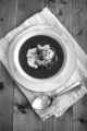 tomato soup with sour cream and thyme  