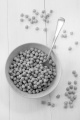 chickpea in a bowl on white wood